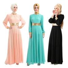 Vestido saudita islámica vestido dubai kebaya abaya vestido musulmán abaya bata de lujo